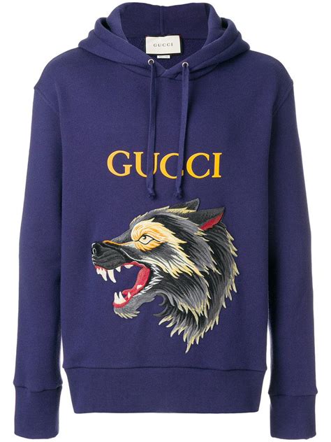 gucci sweatshirt with wolf hoodie|original gucci hoodie.